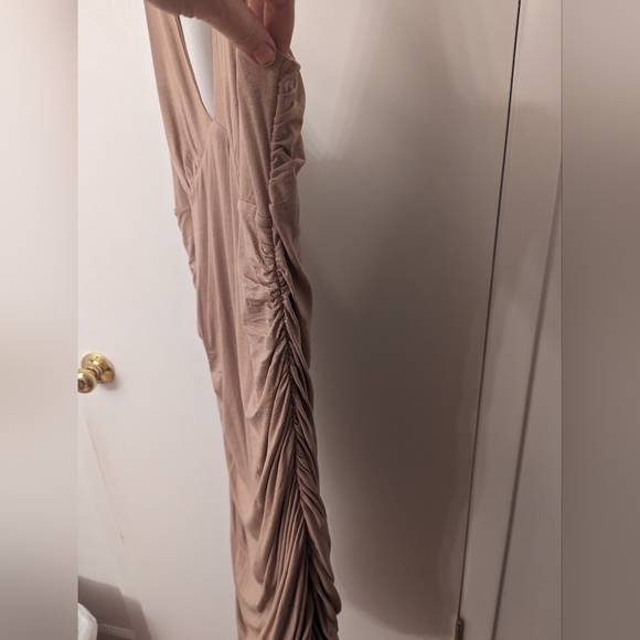Forever 21 Taupe Ruched Bodycon Dress, 3XL - Picture 3 of 5